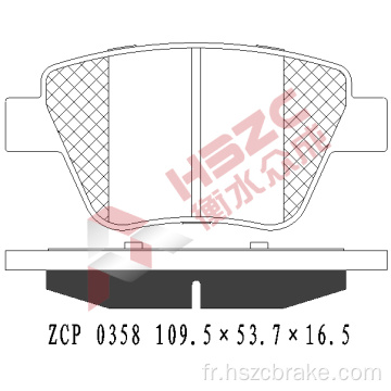 FMSI D1456 Poscende de frein en céramique pour VW